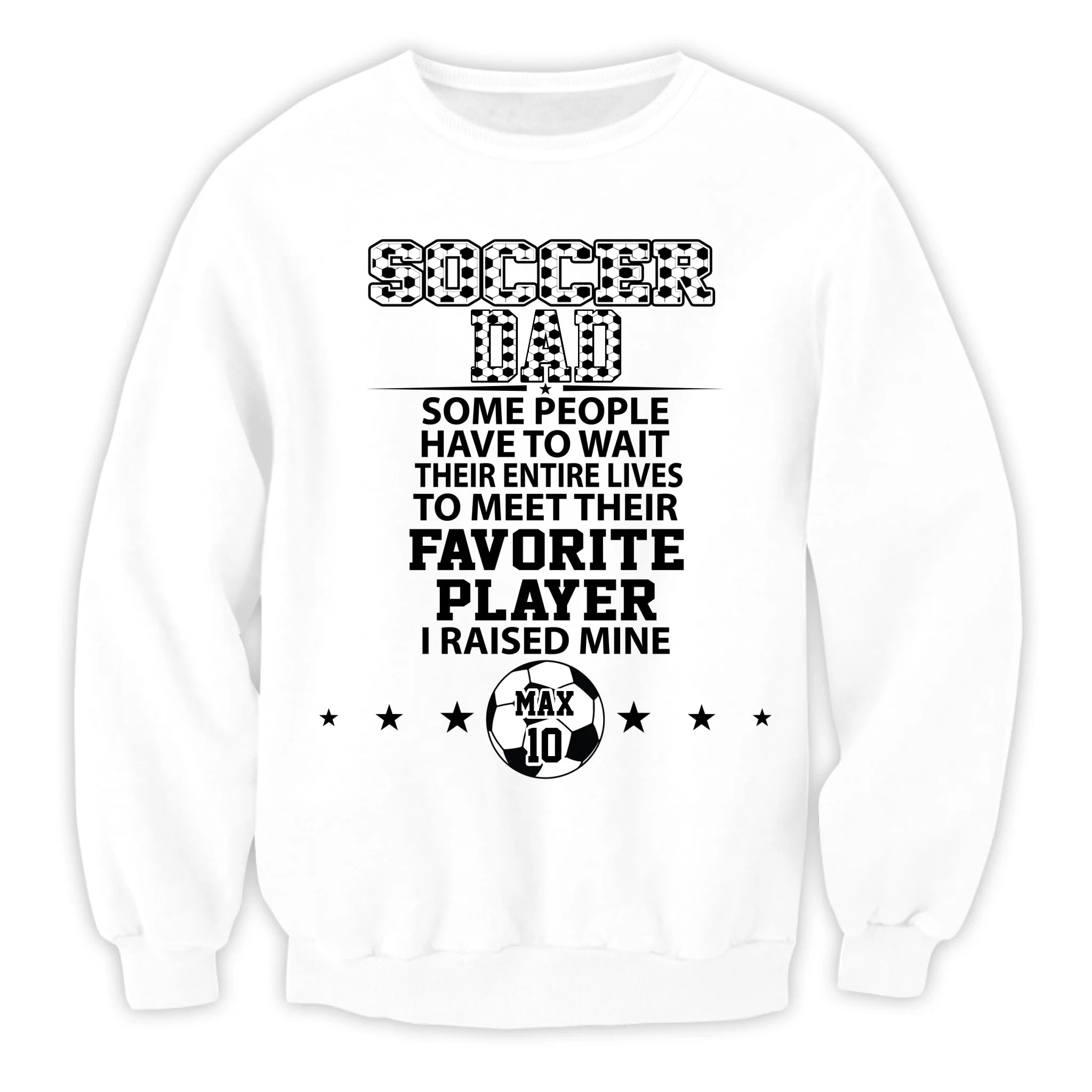 Soccer Dad I Raised Mine - Personalized T-Shirt, Gift For Soccer Dad, Dad’s Gift, Soccer Lovers