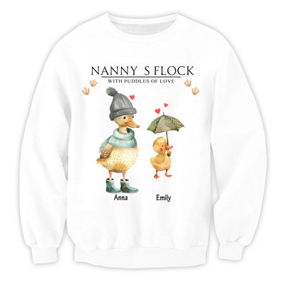 Nanny's Flock - Personalized T-Shirt, Gift for Grandma/Mom, Funny Mother's Day Gift