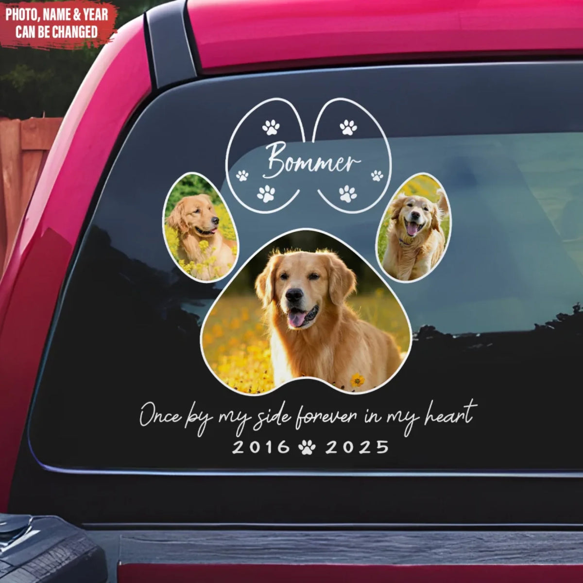 Custom Dog Photo, You Left Pawprint On Our Hearts mk ads 1 (1)