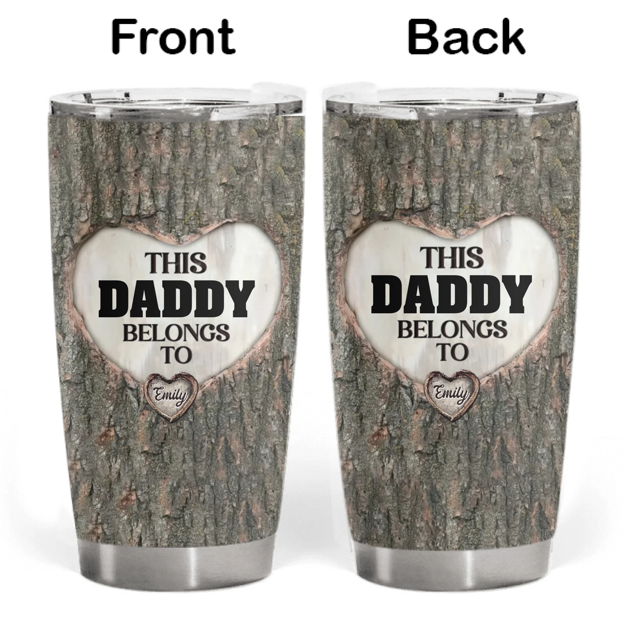 This Daddy Belongs To - Personalized Tumbler, Gift For Dad, This Dad Belongs To Kids Tumbler