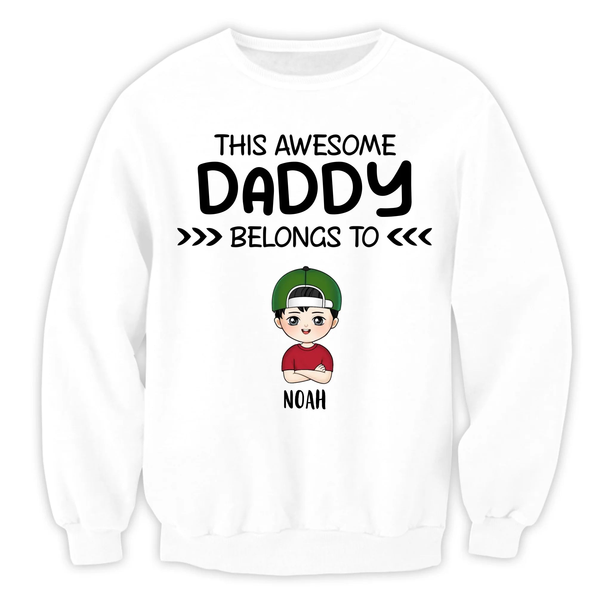 This Awesome Daddy Belongs To - Personalized T-Shirt, Father's Day Gift, Gift for Grandpa/Dad