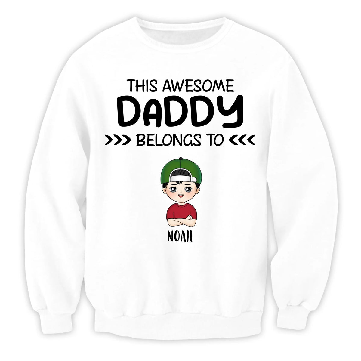 This Awesome Daddy Belongs To - Personalized T-Shirt, Father's Day Gift, Gift for Grandpa/Dad