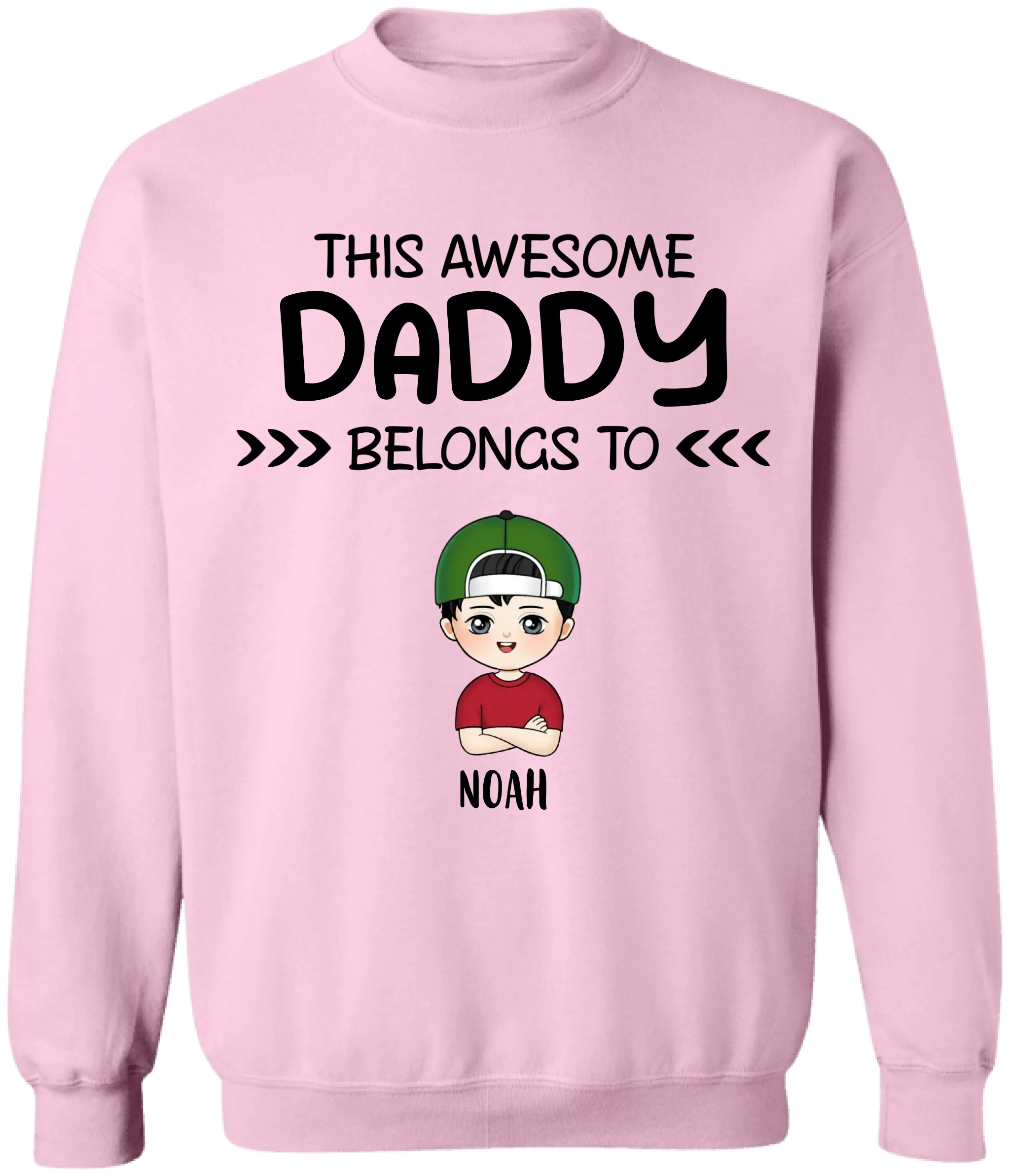 This Awesome Daddy Belongs To - Personalized T-Shirt, Father's Day Gift, Gift for Grandpa/Dad