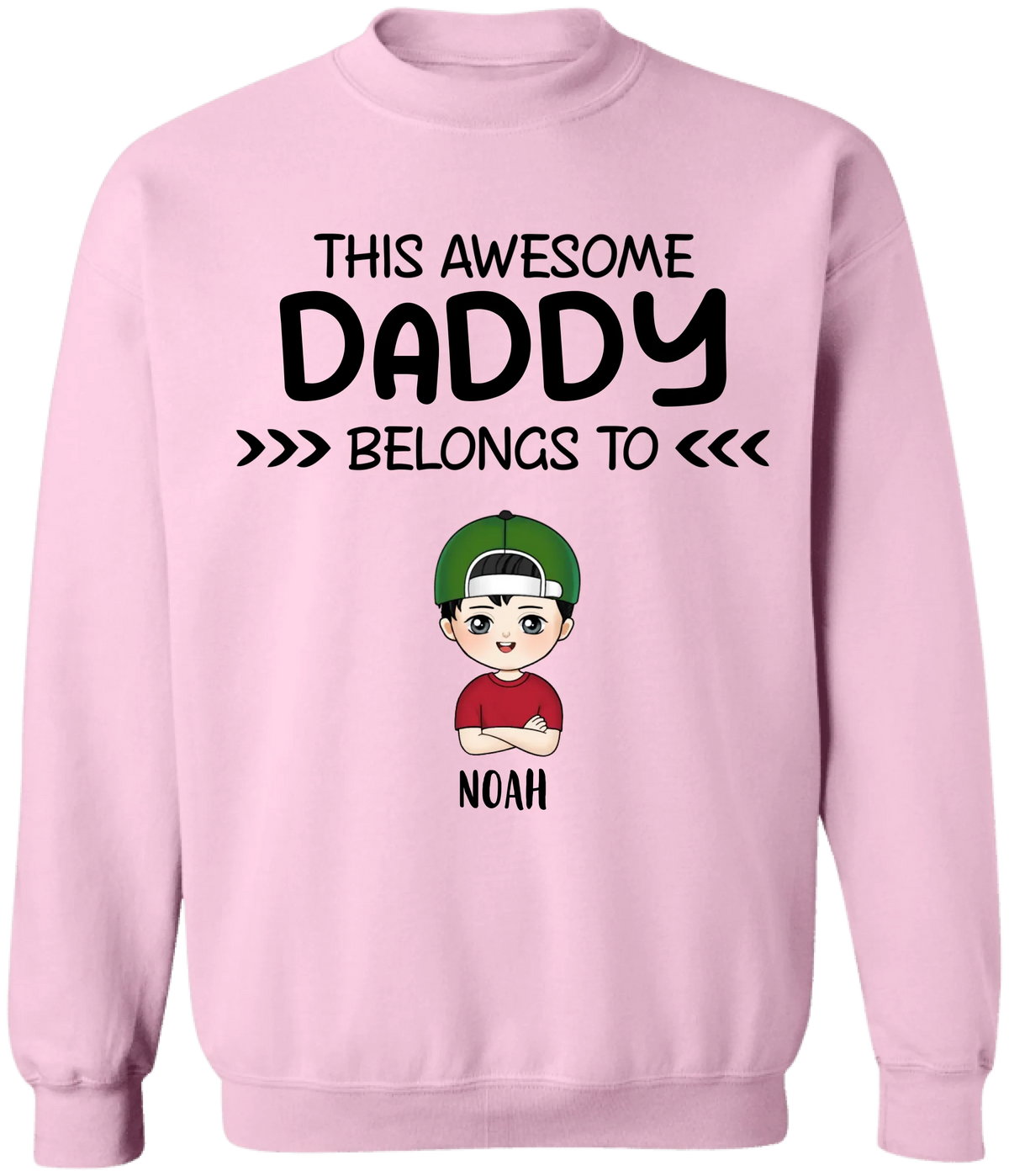 This Awesome Daddy Belongs To - Personalized T-Shirt, Father's Day Gift, Gift for Grandpa/Dad