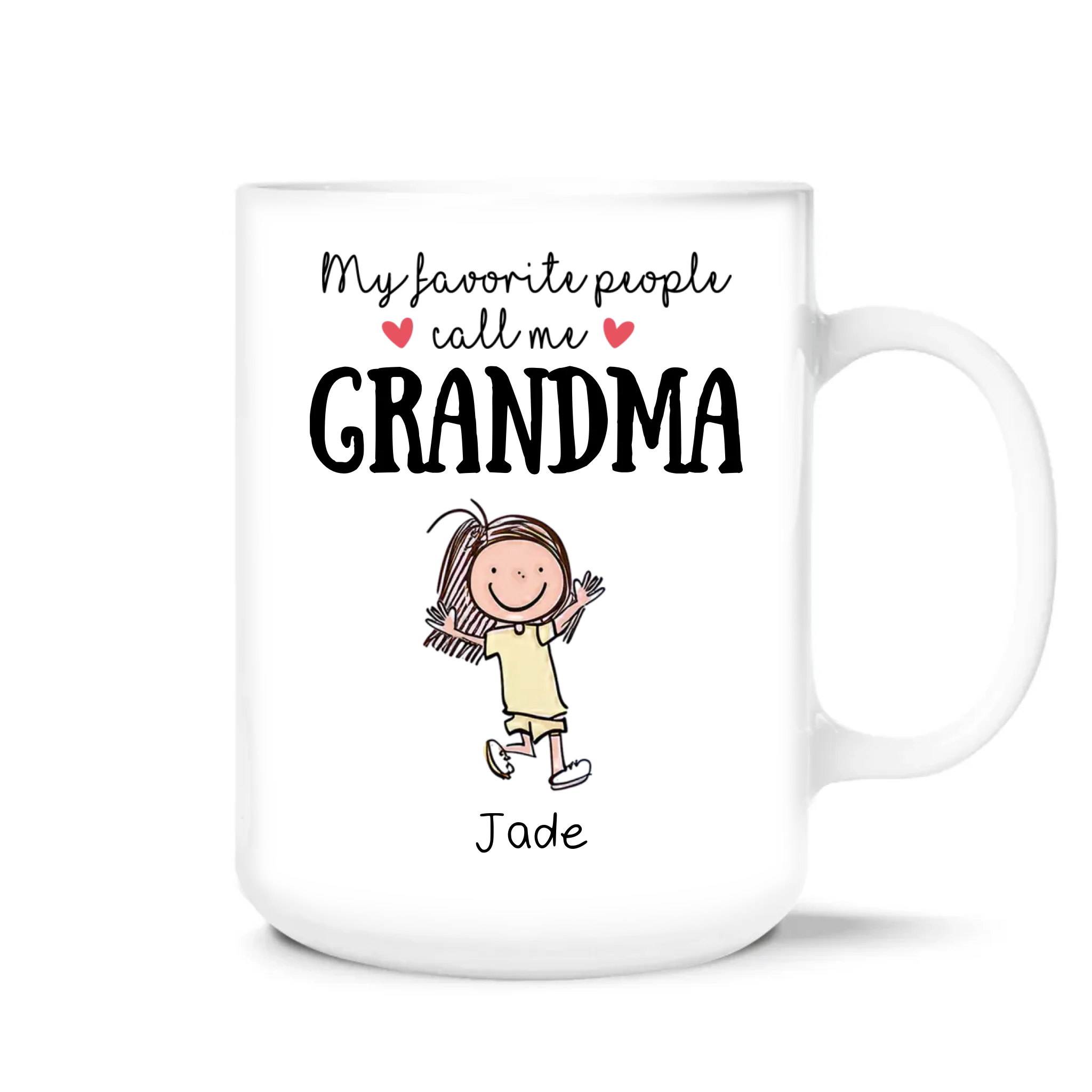 My Favorite People Call Me Grandma - Personalized Mug, Funny Coffee Mug for Grandma, Mother's Day Gift
