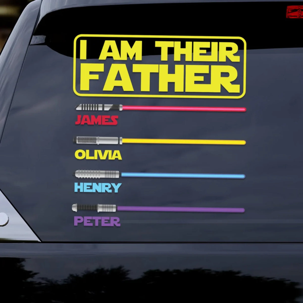I Am Their Father/ Mother - Personalized Decal, Gift For Dad/Mom, I Am Their Father/Mother Custom Decal, Car Decor