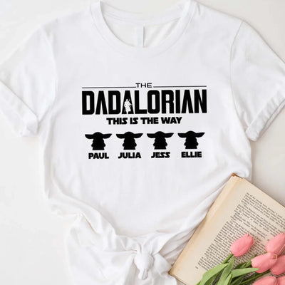 The Dadalorian This Is The Way - Personalized T-Shirt, Gift For Dad, Gift For Him, Gift For Father