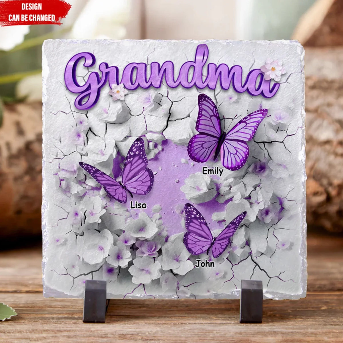 Grandma 3D Crack In A Wall Butterfly mk ads