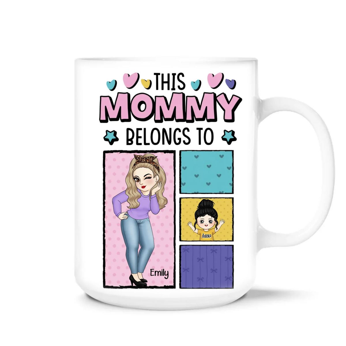 This Mommy Belong To - Personalized Mug, Funny Gift for Mom, Mother's Day Gift