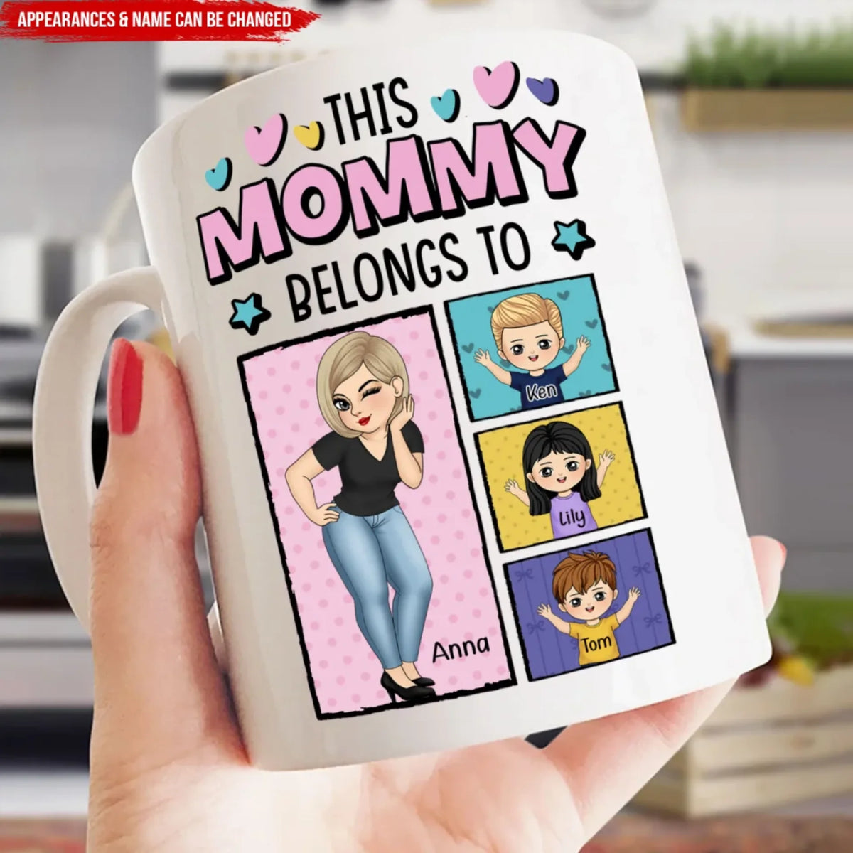 This Mommy Belong To - Personalized Mug, Funny Gift for Mom, Mother's Day Gift