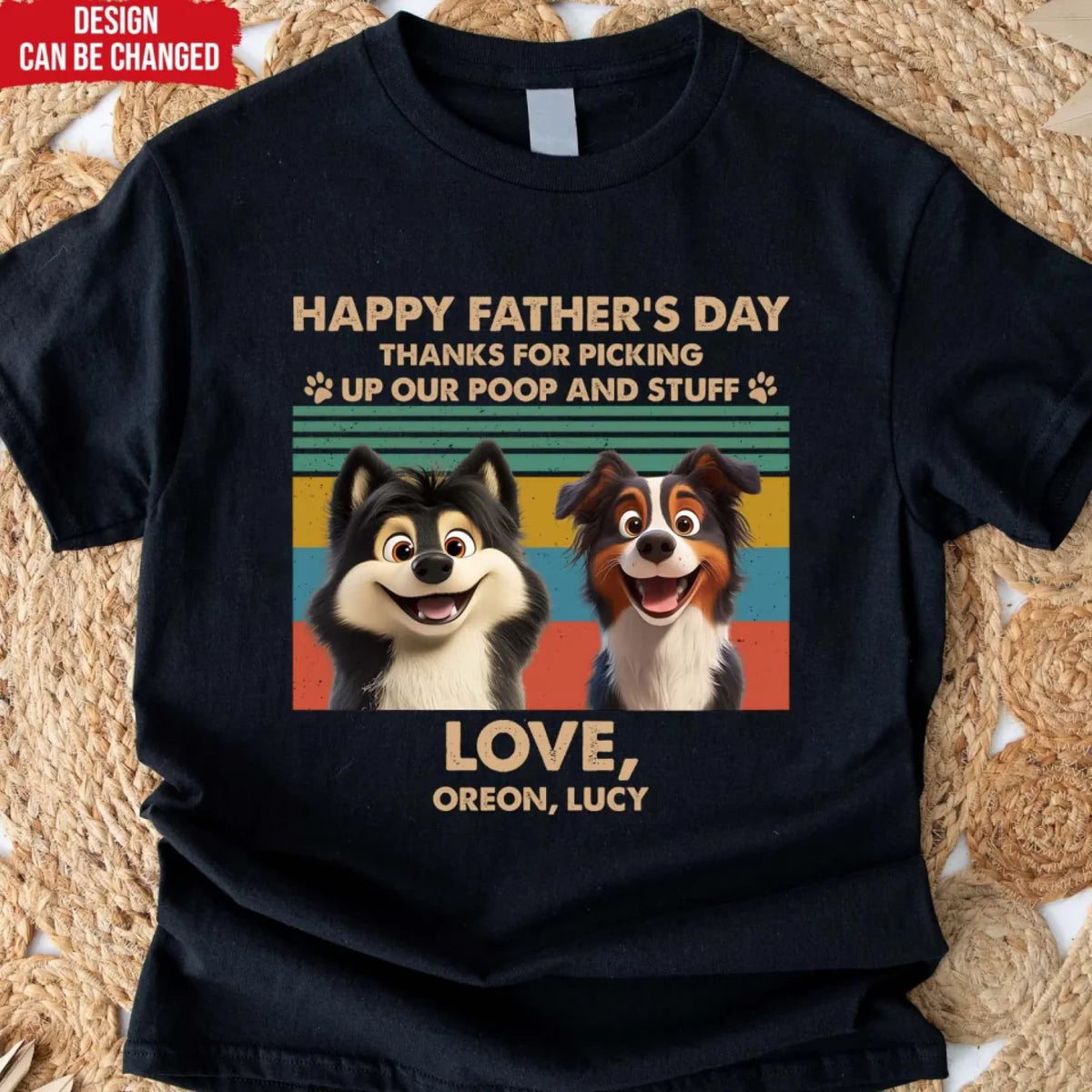 Thank For Picking Up Our Poop - Personalized T-Shirt, Gift For Dog Mom/ Dog Dad,tee, t-shirt, personalized tee, dog, dog lover, gift for dog lover, dog tee, dog tshirt, dog shirt, dog t-shirt for dog lover