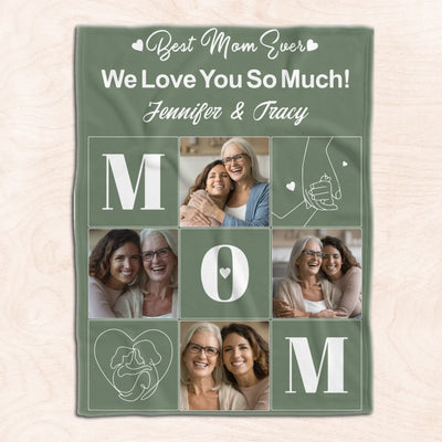 We Love You So Much Mom - Personalized Blanket, Gift For Mom