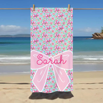 Bow Floral With Custom Name mk 2
