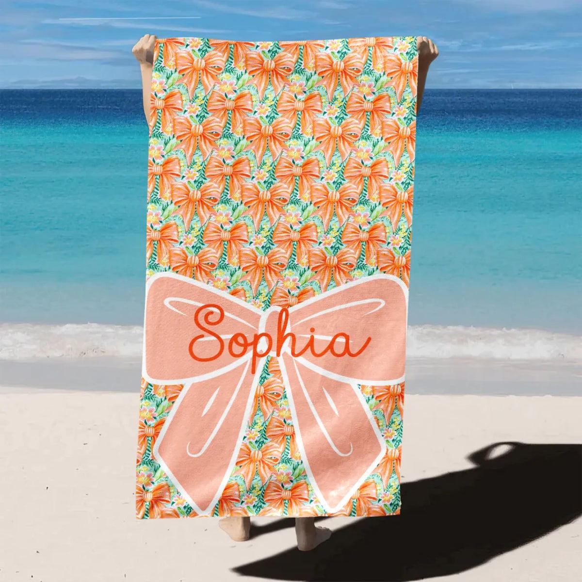 Bow Floral With Custom Name mk 3