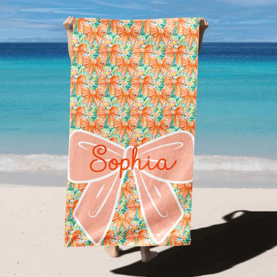 Bow Floral With Custom Name mk 3