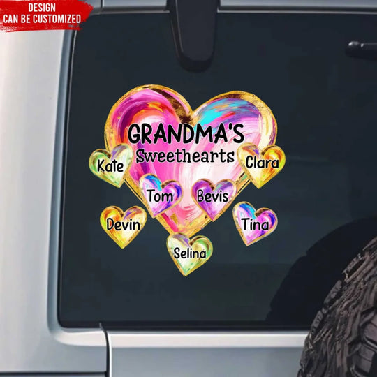Grandma's Sweethearts - Personalized Decal, Gift for Mom/Grandma, Mother's Day Gift