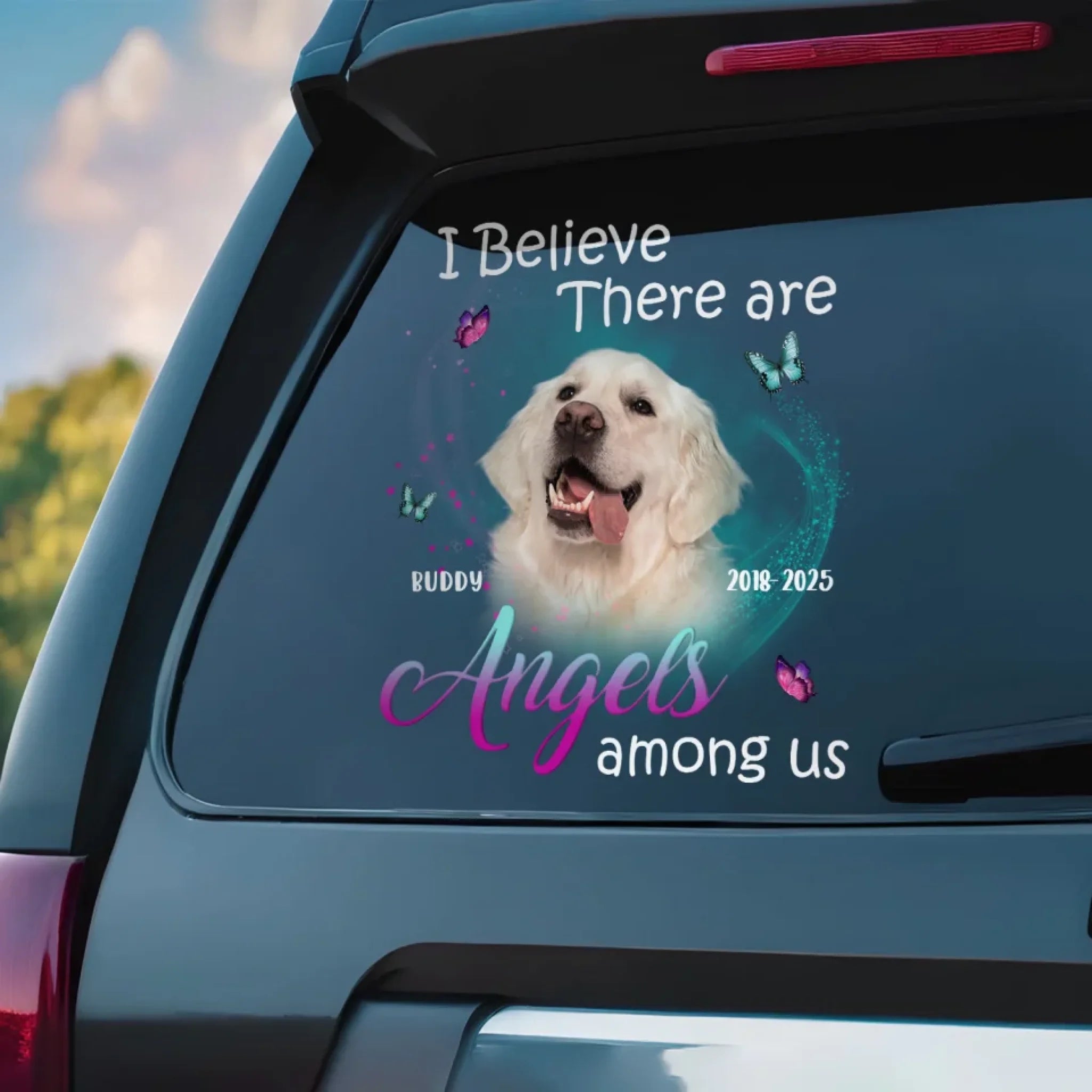 Custom Dog Photo, I Believe There Are Angels Among Us mk 3