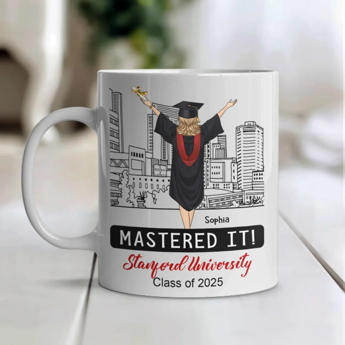 Mastered It - Personalized Mug, Gift For Graduation, Gift For Daughter