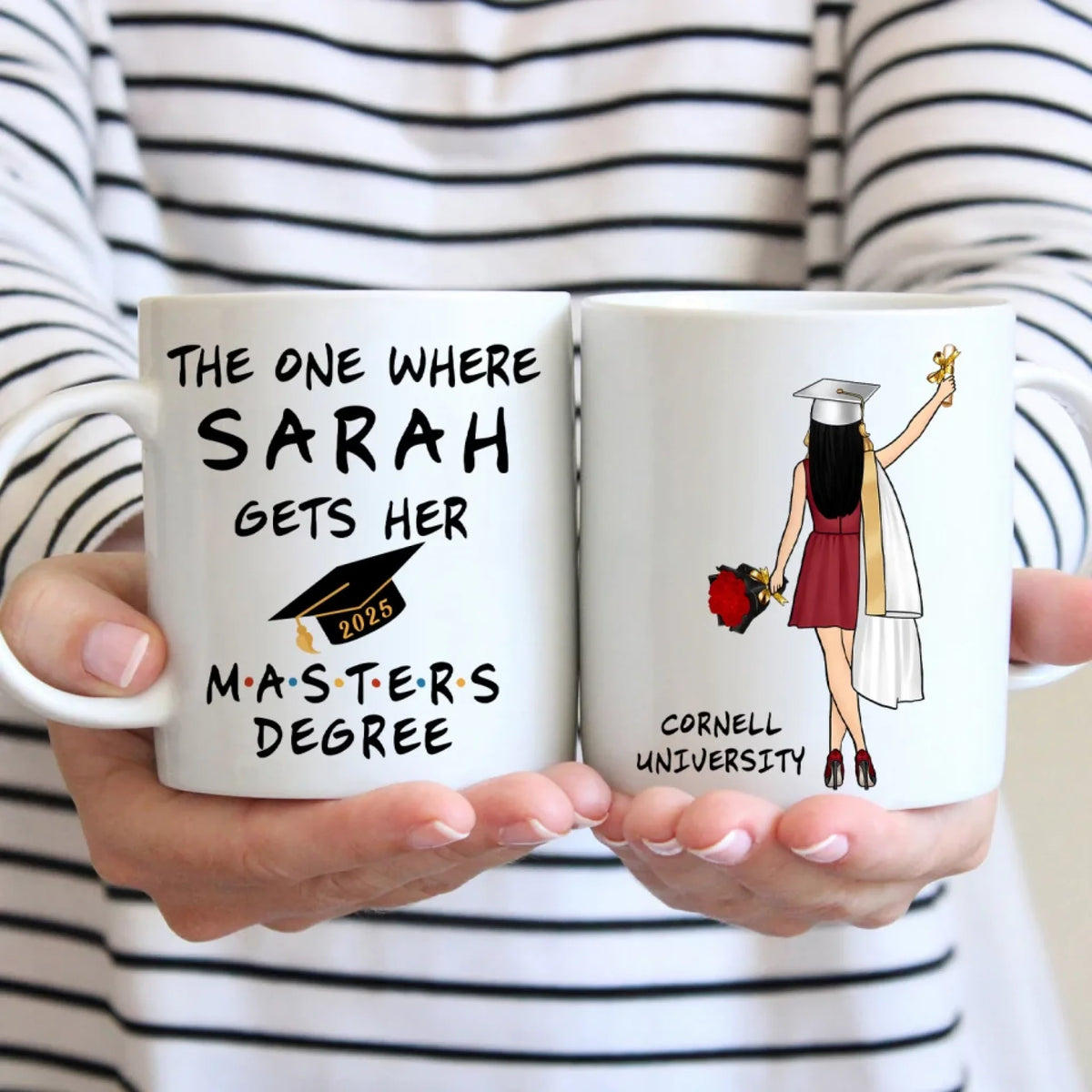 The One Where Gets Her Masters Degree - Personalized Mug, Graduation Gift