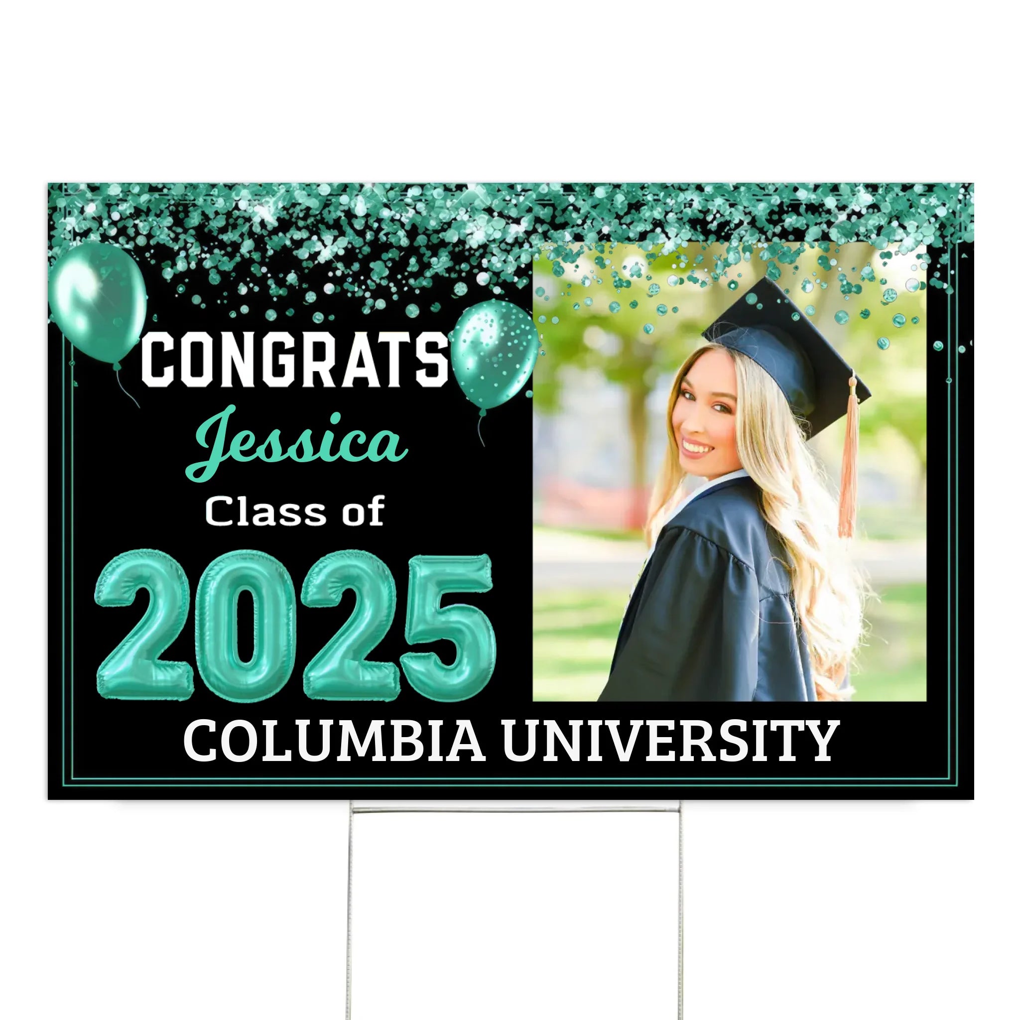 Congrats Class of 2025 - Personalized Yard Sign, Graduation Celebration Home Decor