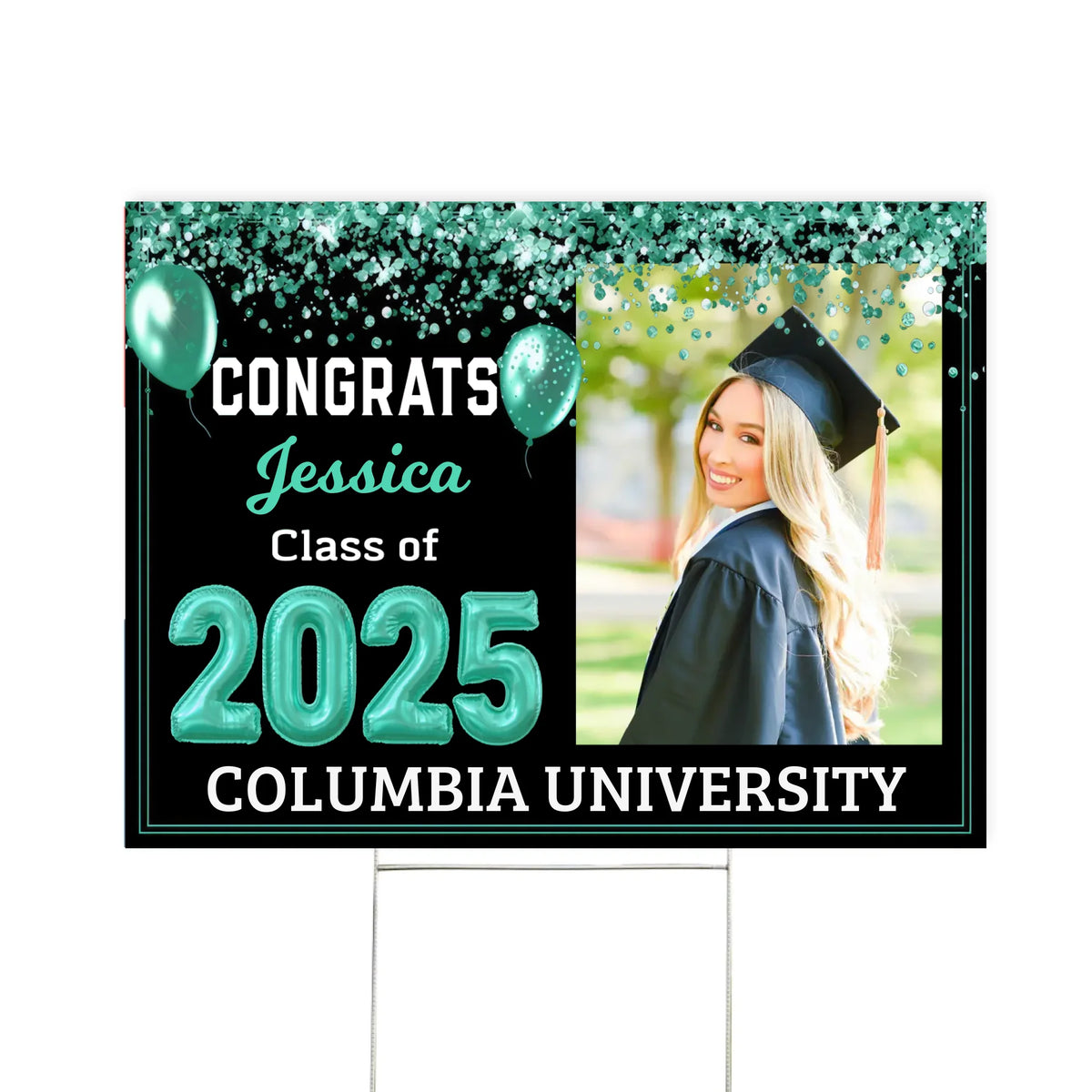 Congrats Class of 2025 - Personalized Yard Sign, Graduation Celebration Home Decor