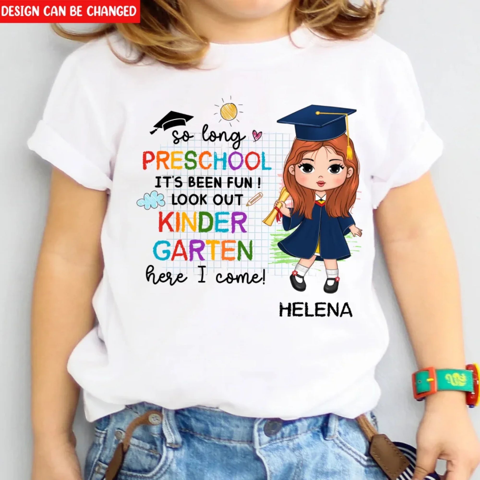 Granddaughter Preschool Graduate - Personalized T-Shirt, Kid T Shirt