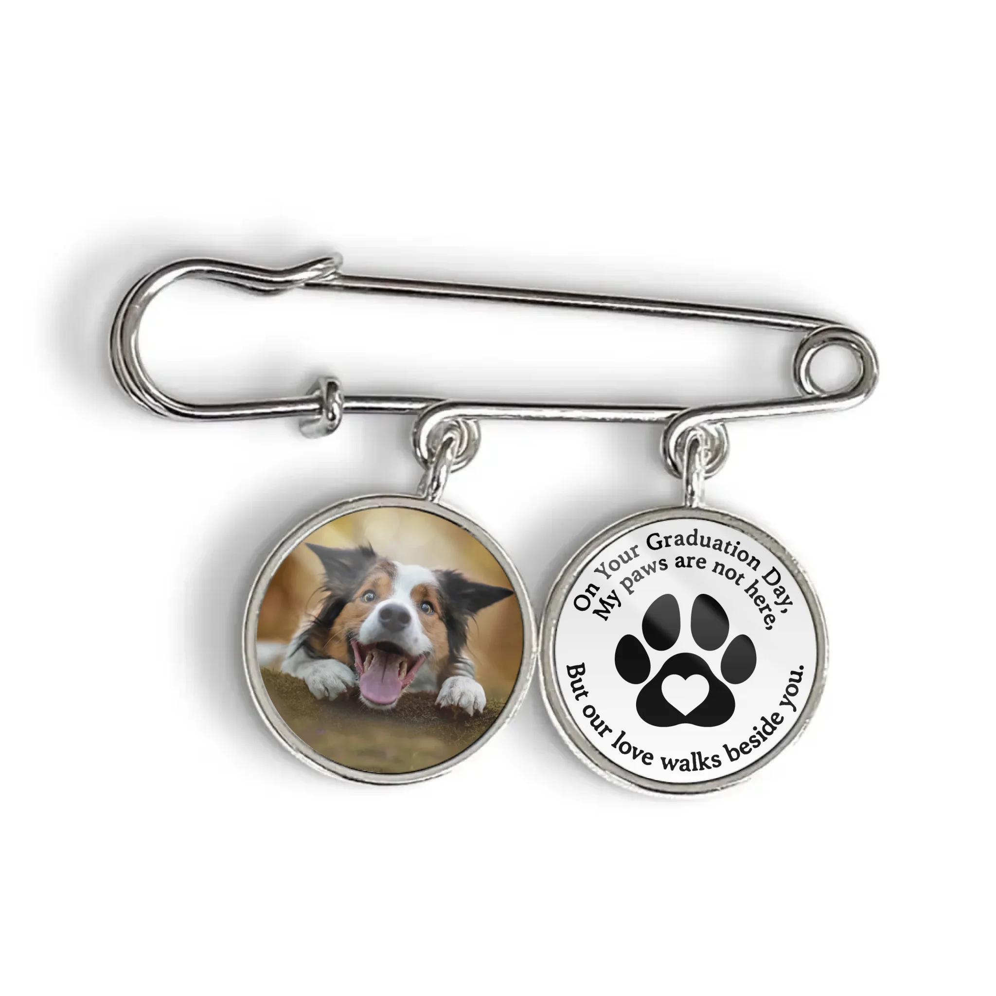 On Your Graduation Day - Personalized Lapel Pin, Graduation Gift for Pet Lover