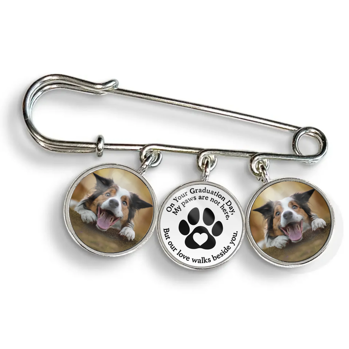 On Your Graduation Day - Personalized Lapel Pin, Graduation Gift for Pet Lover