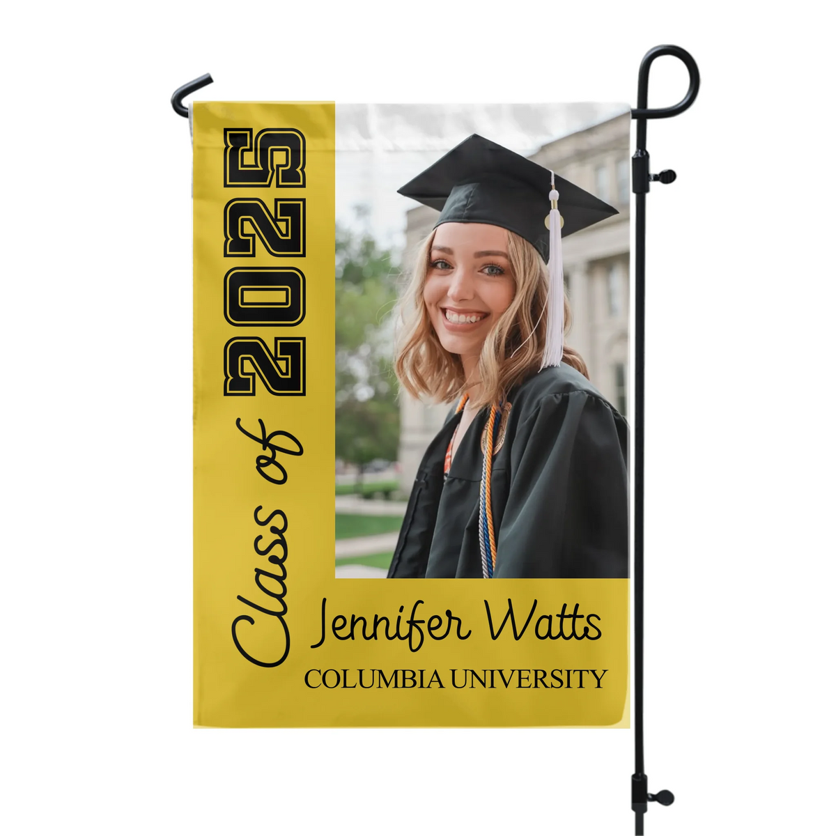 Class Of 2025 - Personalized Garden Flag, Custom Grad Gift, Graduation Celebration Decor
