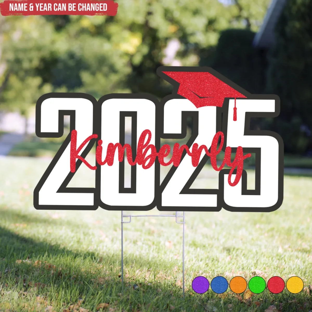 Graduation Class Of 2025 - Personalized Yard Sign Custom Shape, Class Of 2025 Graduation