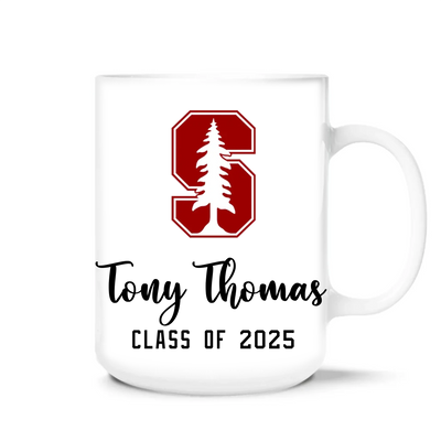 Graduation Custom Logo - Personalized Mug, Grad Mug, Class Of 2025