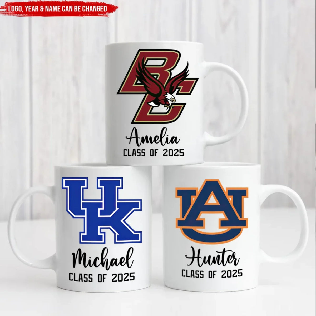 Graduation Custom Logo - Personalized Mug, Grad Mug, Class Of 2025