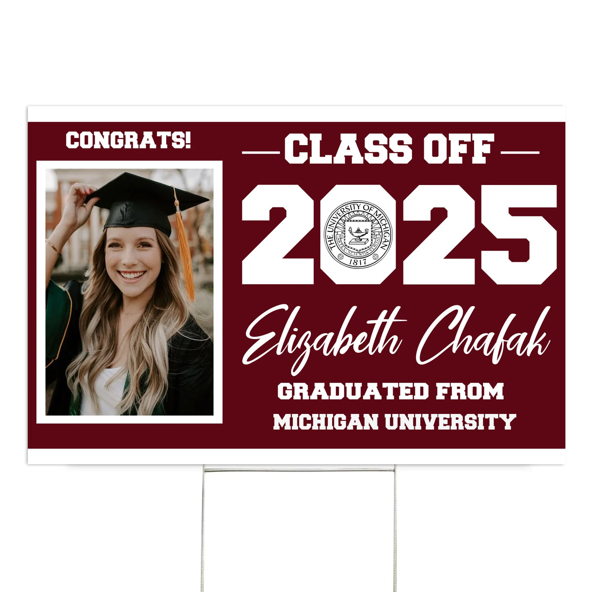 Graduation Party Decorations - Personalized Yard Sign, Graduation Gift