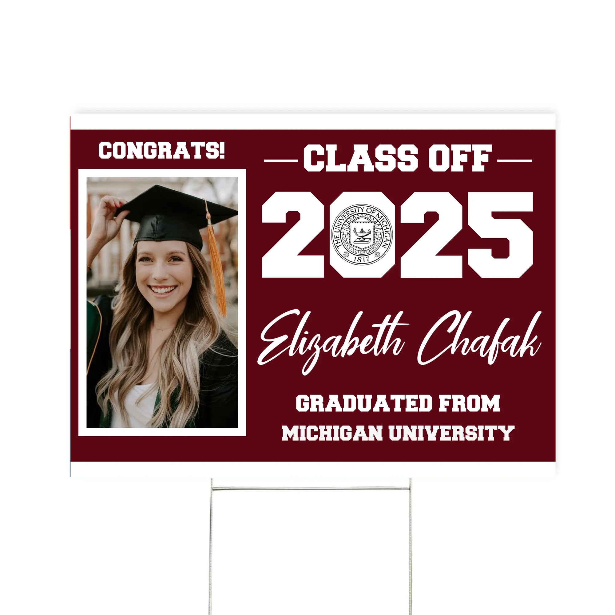 Graduation Party Decorations - Personalized Yard Sign, Graduation Gift
