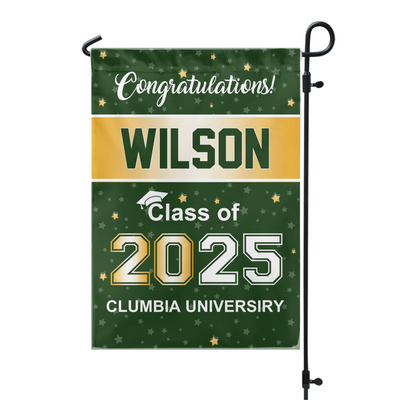 Class of 2025 Senior Grad - Personalized Garden Flag, Custom Grad Gift, Graduation Celebration Decor