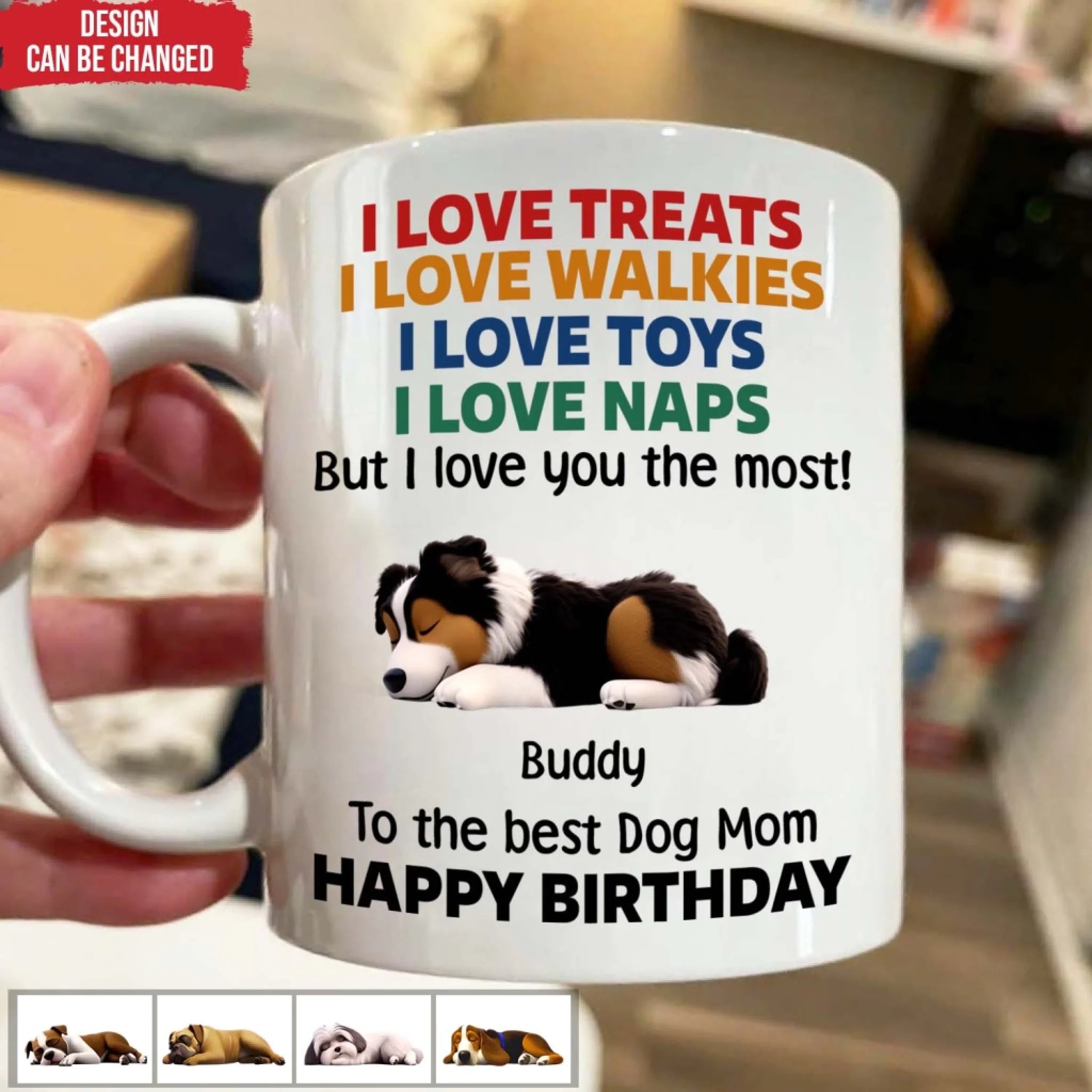 I Love Treats I Love Walkies - Personalized Mug, Gift For Dog Lovers