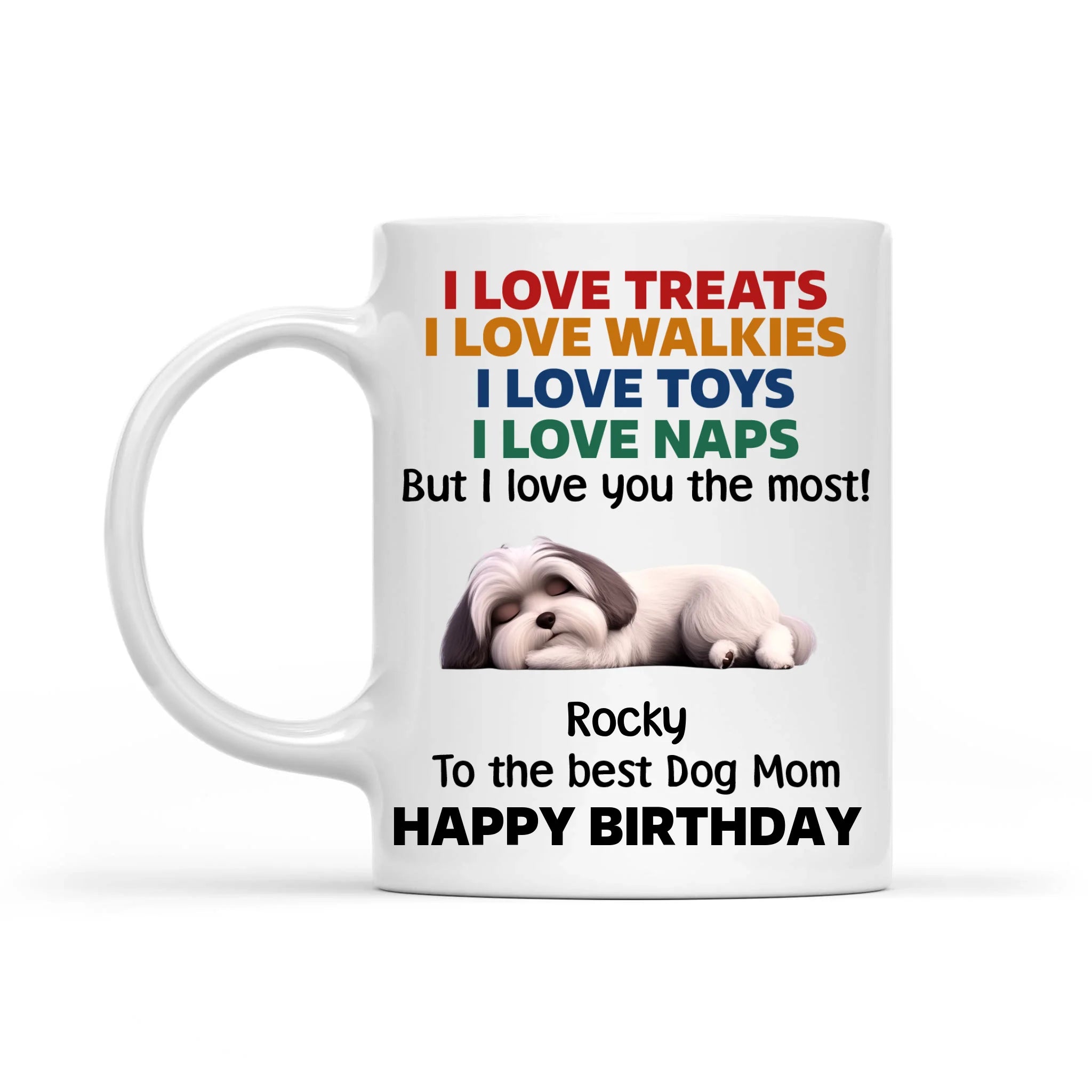 I Love Treats I Love Walkies - Personalized Mug, Gift For Dog Lovers