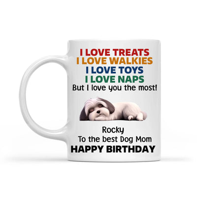 I Love Treats I Love Walkies - Personalized Mug, Gift For Dog Lovers