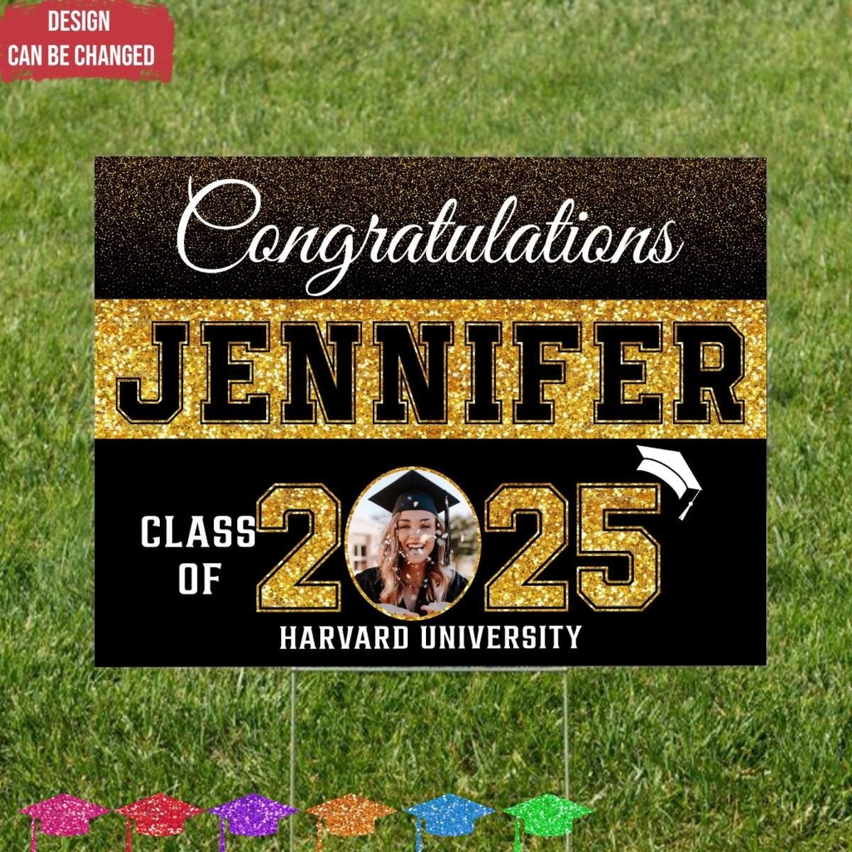 Senior 2025 Congrats Graduation - Personalized Yard Sign, Graduation Custom Gift, Grad Party Decor
