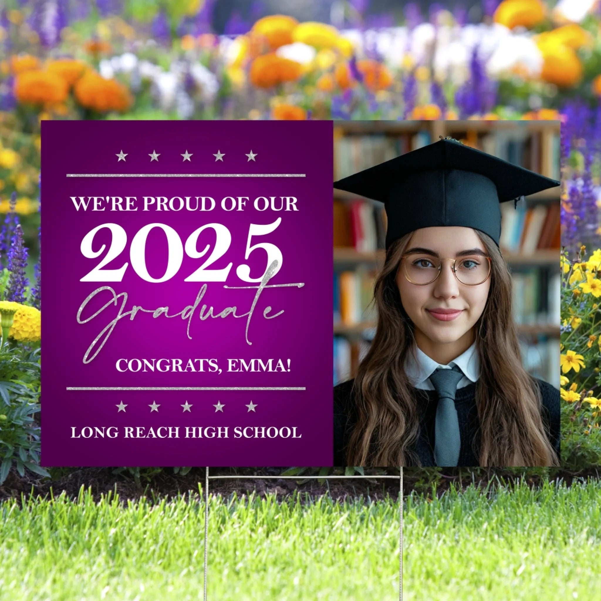 We're Proud Of Our 2025 Graduate - Personalized Yard Sign, Gift for 2025 Senior, Grad Celebration Decor