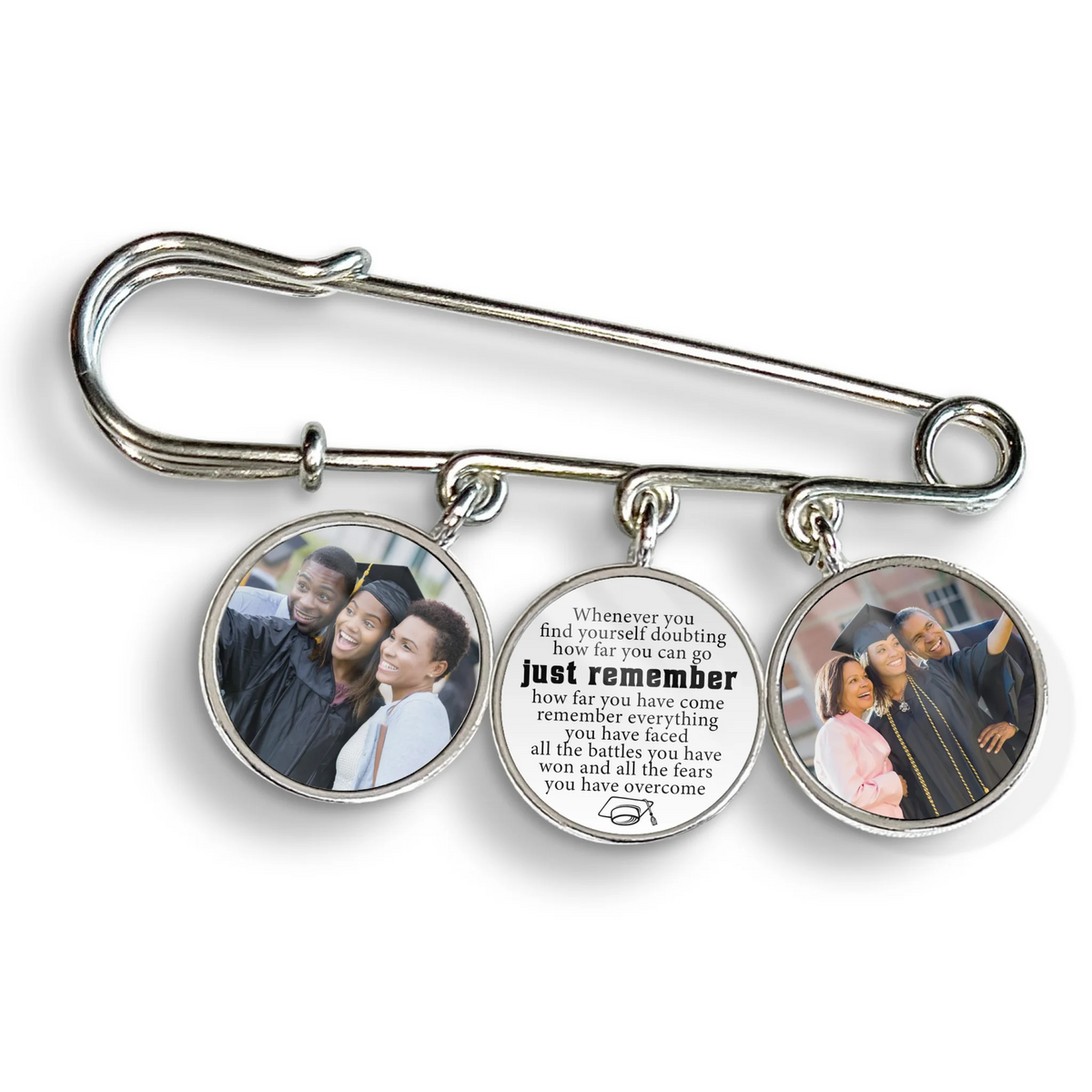 Whenever You Find Yourself Doubting How Far You Can Go - Personalized Lapel Pin, Graduation Day Gift, Graduation Lapel Pin