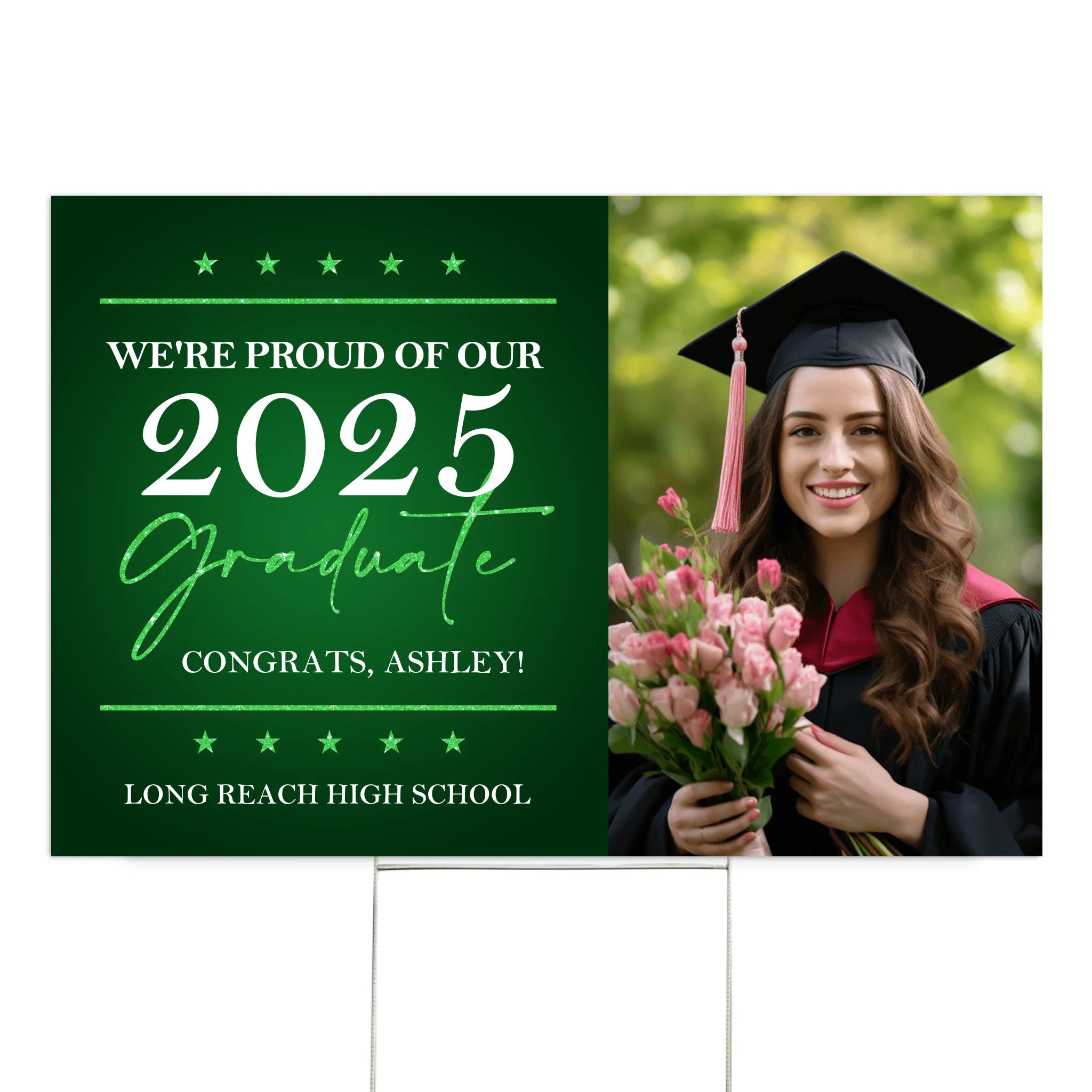 We're Proud Of Our 2025 Graduate - Personalized Yard Sign, Gift for 2025 Senior, Grad Celebration Decor