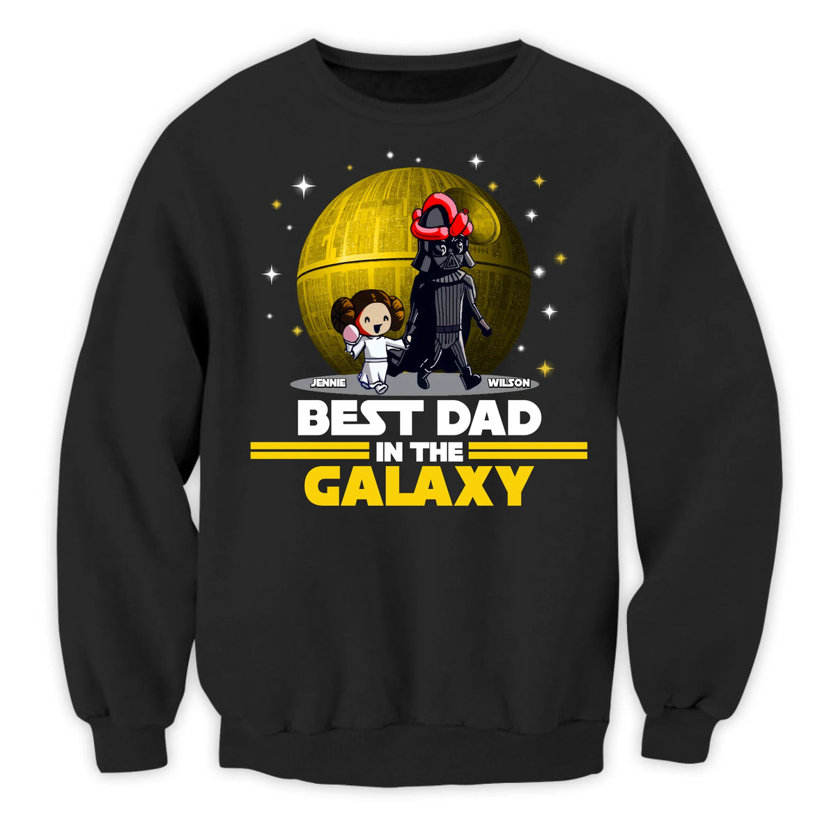 Best Dad In The Galaxy - Personalized T-Shirt, Gift For Dad