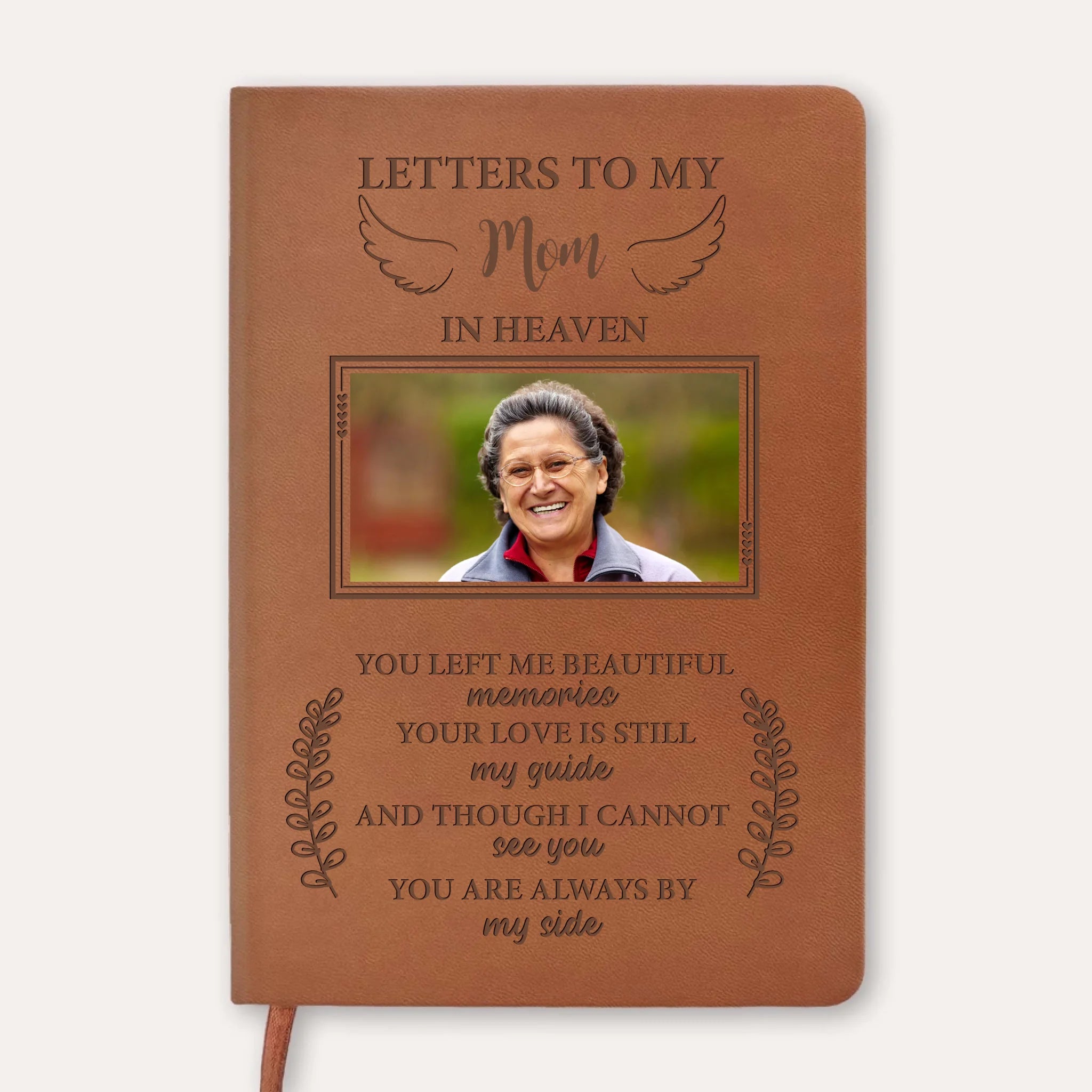 I Cannot See You, You Are Always By My Side - Personalized Leather Journal, Memorial Gift