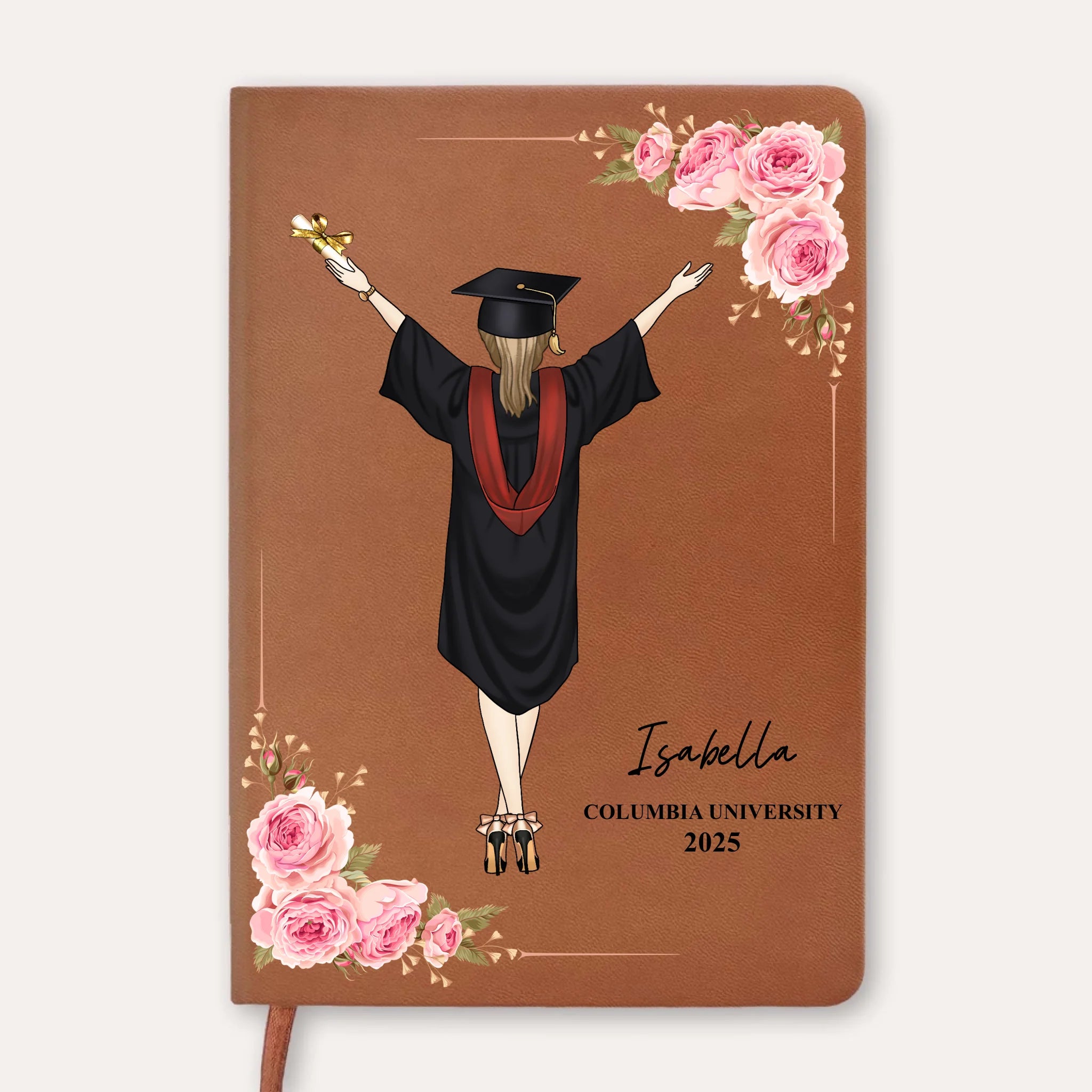 Graduation Class Of 2025 - Personalized Leather Journal, Graduation Journal, Class Of 2025