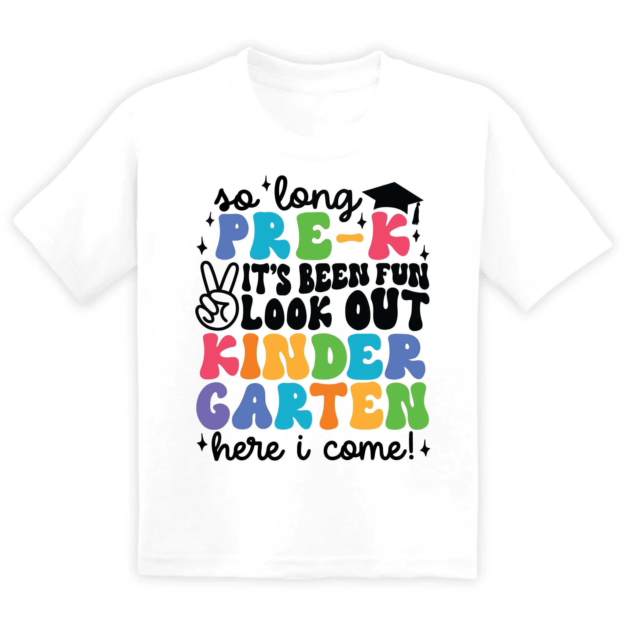 Look Out Kindergarten Here I Come - Personalized T-Shirt, Graduation Gift for Kids