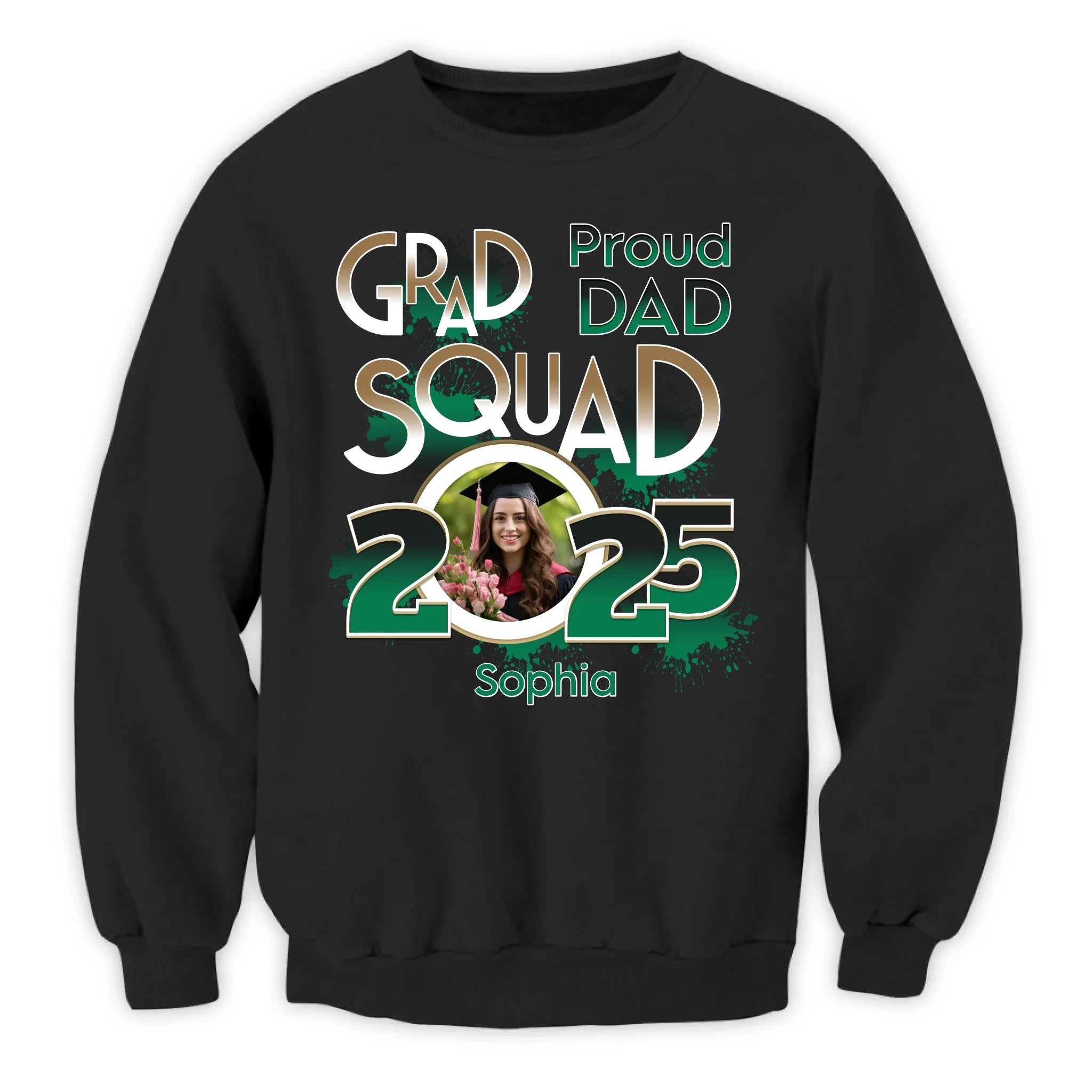 Proud Dad/ Proud Mom Squad 2025 - Personalized T-Shirt, Graduation Gift, Graduation Squad Shirt