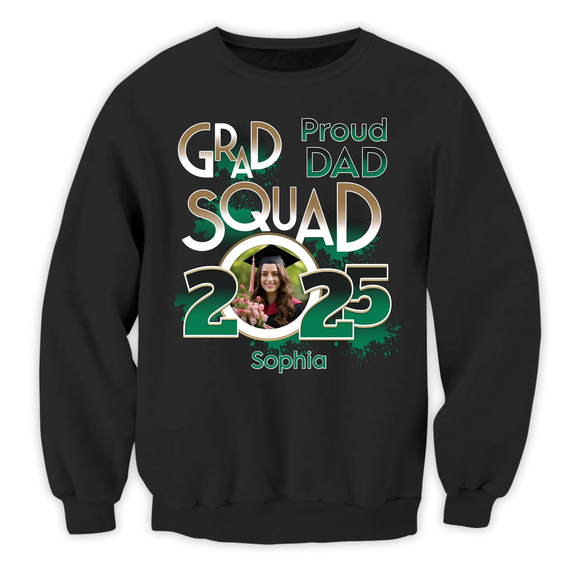 Proud Dad/ Proud Mom Squad 2025 - Personalized T-Shirt, Graduation Gift, Graduation Squad Shirt