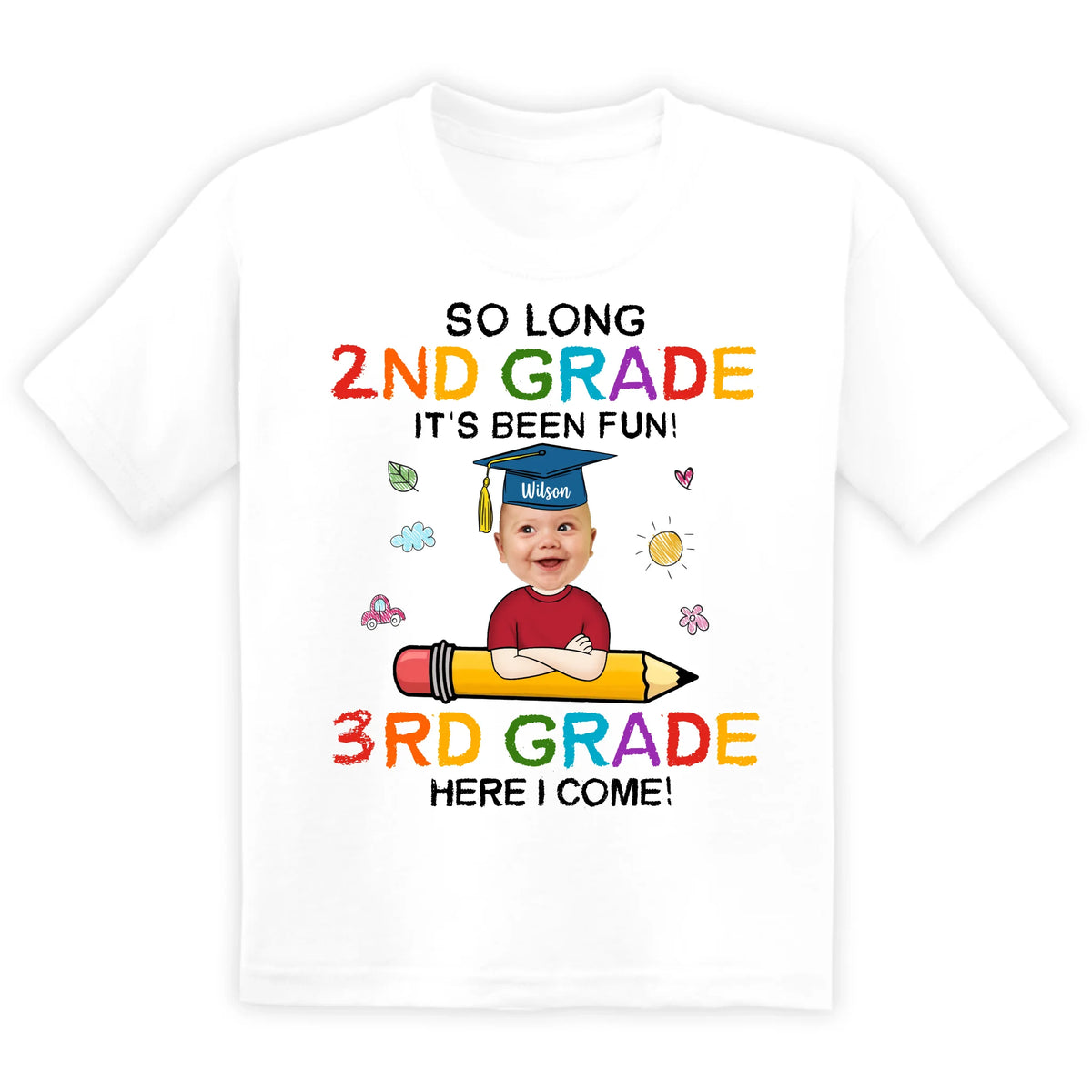 It&#39;s Been Fun Kindergarten - Personalized T-Shirt, 2025 Graduation Gift for Kids, Pre-K/Kindergarten/Primary School Grad Shirt