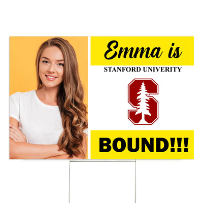 College Bound - Personalized Yard Sign, Graduation Gift
